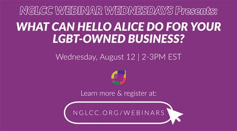 Webinar What Can Hello Alice Do For Your Lgbt Owned Business Nglcc