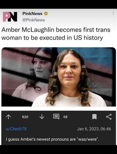 PinkNews Amber McLaughlin Becomes First Trans Woman To Be Executed In