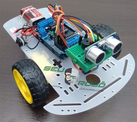 Criando Robô com Arduíno CarAut v Criando um robô autônomo com Shield L D e Arduíno parte