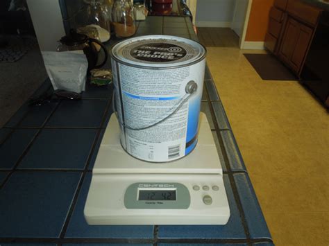 Use this to adjust the values in the paint coverage section below. How Much Does a gallon of paint weigh?