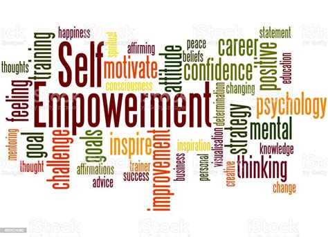 Self Empowerment Word Cloud Concept 4 Stock Illustration Download