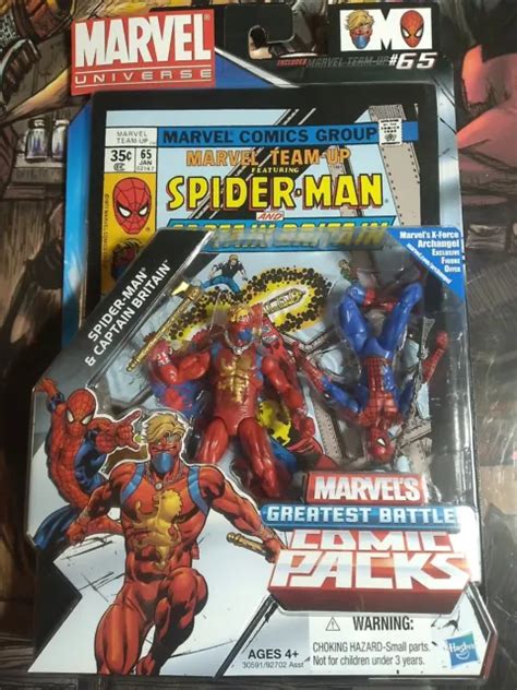 Hasbro Marvel Universe Greatest Battles Comic Pack Spider Man And Captain