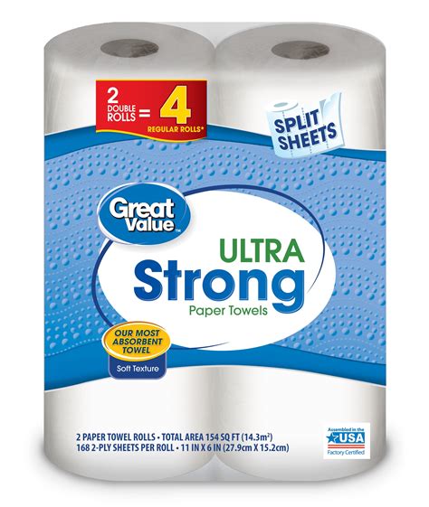 Great Value Paper Towels Ultra Strong 2 Count Walmart Inventory