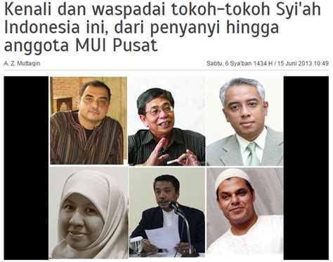 Sementara itu, konvensyen berkenaan menggariskan enam resolusi bagi mengekang gerakan ajaran syiah di malaysia. Tokoh Syiah di Indonesia - Sejarah Syiah