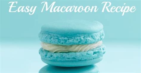 Easy Macaroon Cookie Easy Food Delicious