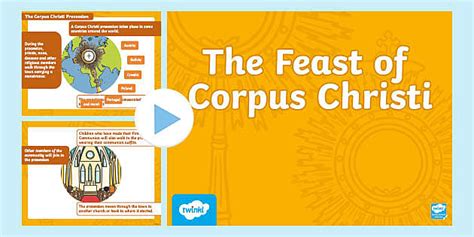 The Feast Of Corpus Christi PowerPoint Teacher Made