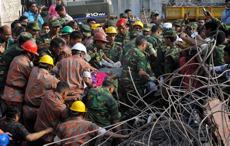 The Incredible Image Of A Woman Being Rescued From The Bangladesh