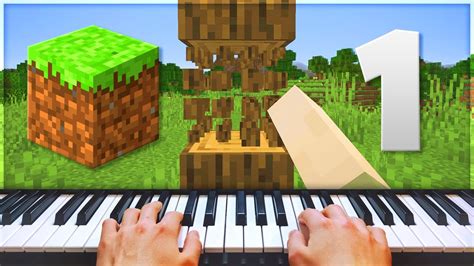 Beating Minecraft With A Piano Part 1 Youtube