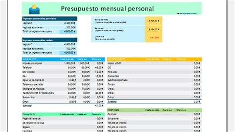 Plantilla Excel Mensual Personal Detallada De Gastos Por Categoría 💙