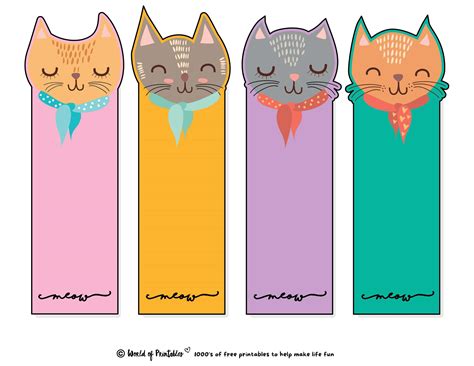 Cute Bookmarks 80 Cute Printable Bookmarks World Of Printables