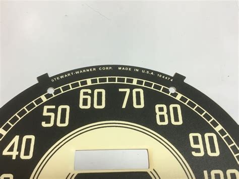 Harley Knucklehead Ul Wl Stewart Warner Speedometer Face 1941 46 For