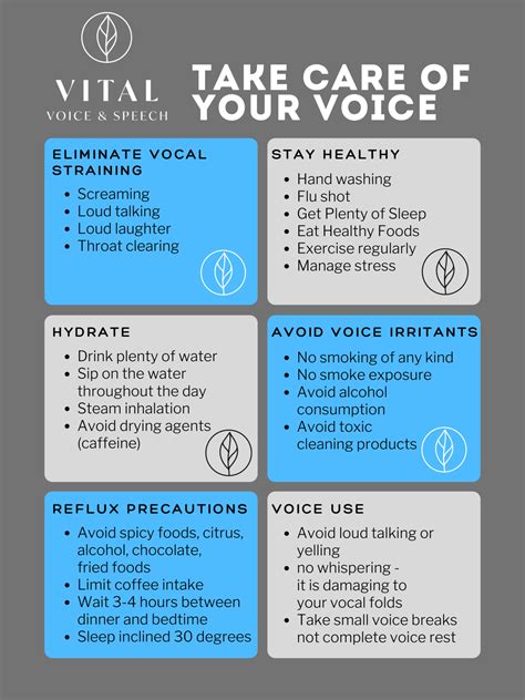 Caring For Your Voice Vital Voice And Speech
