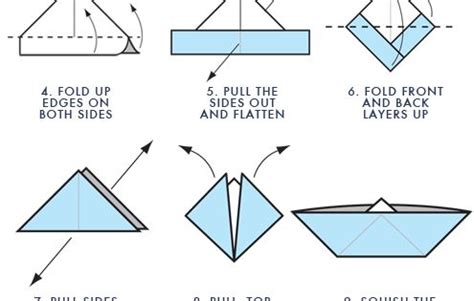 step by step instructions for origami boat | ART Projects ...