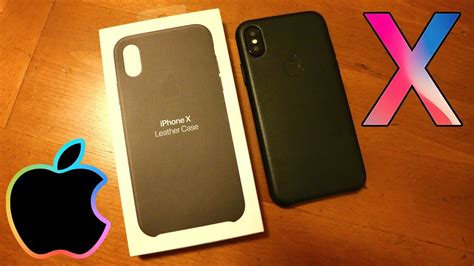 Apple Iphone X Leather Case Black Unboxingfirst Look