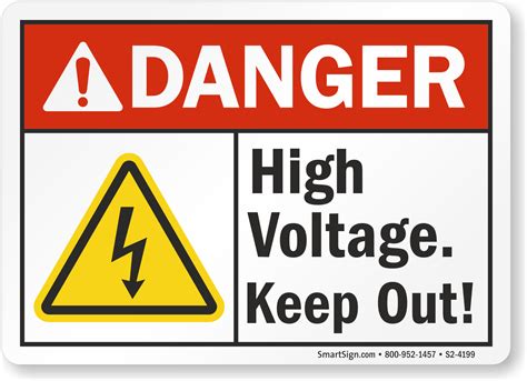 High Voltage Signs MySafetySign Com