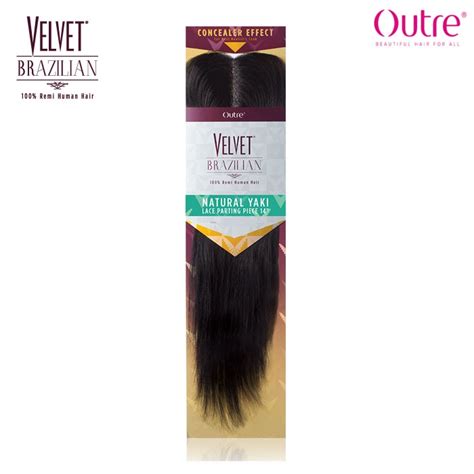 Outre Velvet Brazilian 100 Remi Human Hair Weave NATURAL YAKI LACE