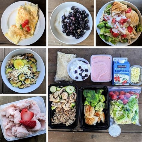 1200 Calorie Day With My Meal Prep High Protein Low Carb Low Fat
