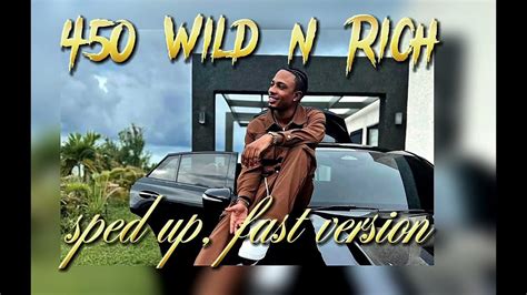 450 Wild N Rich Sped Up Fast Version Youtube
