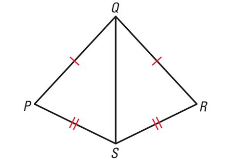 Triangles are congruent if they have three equal sides and three equal internal angles. Using Congruent Triangles