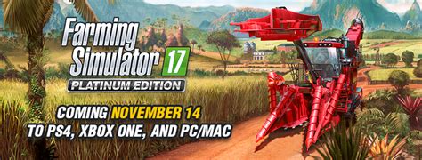 El próximo farming simulator lo publicará directamente giants software y llegará en el último trimestre de 2021 a pc, playstation 4 para esta edición, giants promete elevar farming simulator 19 en todos los aspectos con mejoras técnicas, nuevos cultivos, nuevas máquinas, nuevas marcas y. Confirmada la fecha de lanzamiento de la edición Platinum ...