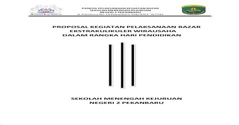 Proposal Kegiatan Bazzar - Kata Pengantar Latar Belakang Ppt Download - Dari mulai contoh cover ...