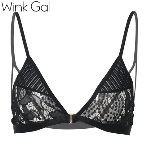 Buy Wink Gal New Black Lace Bralette Bra For Woman Spaghetti Strap Linerie