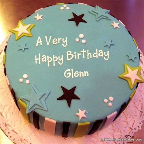 Happy Birthday Glenn Cakes Cards Wishes