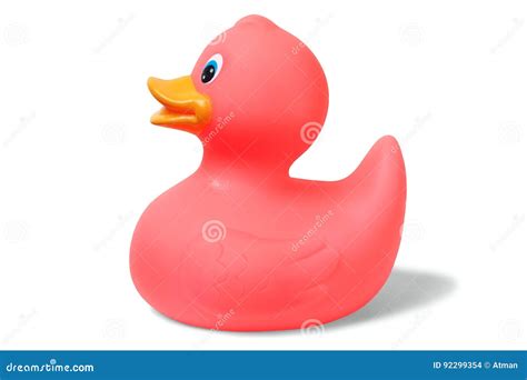 Pink Rubber Duck Stock Photo Image Of Duck White Plastic 92299354