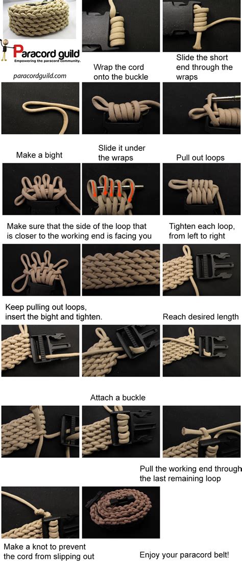 Braided paracord can be used to add extra handles to paracord can be used as a knotted measuring line, or a plumb line. How to make a paracord belt - Oliefantasie