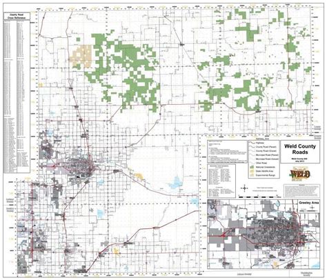 Weld County Maps Roads Map Of West