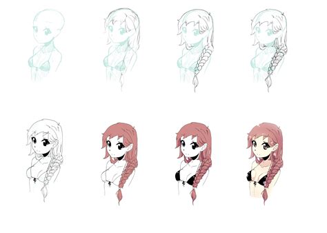 How To Draw Braided Hair By Davvworlds On Deviantart