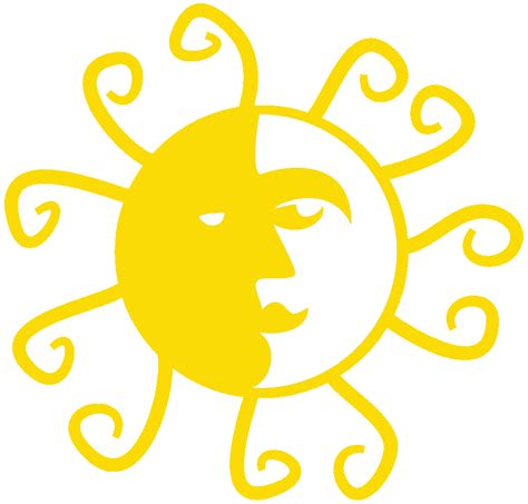 16 Sun And Moon Clipart Png Alade
