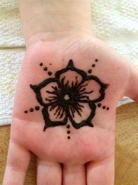 Flower Design Henna By Owl In Black17 Henna Tattoo Designs Small