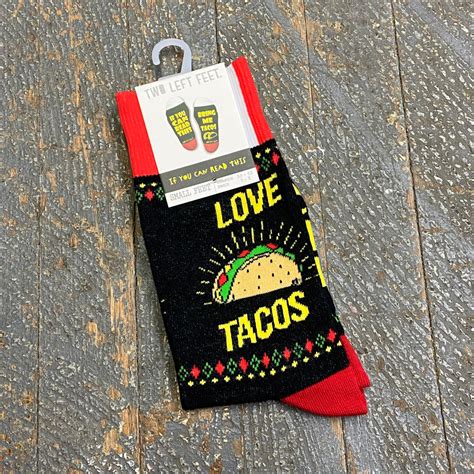 Bring Me Tacos Two Left Feet Pair Socks Thedepotlakeviewohio