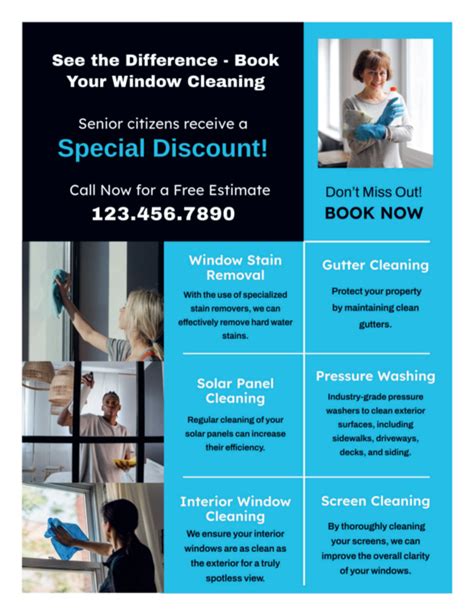 Pool Cleaning Flyer Template Mycreativeshop