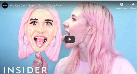 firebox s face lickers are a lollipop version of your face simply send a selfie to a candy