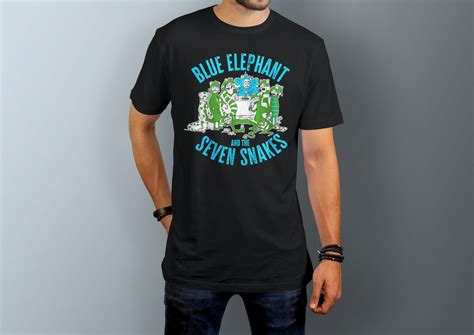 Drunks And Elephant Design Blue Elephant And The Seven Snakes