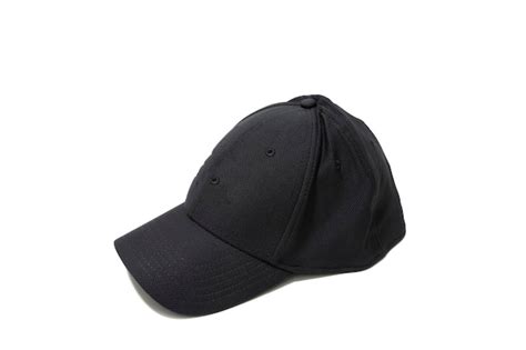 Premium Photo A Black Baseball Cap Isolated On White Background