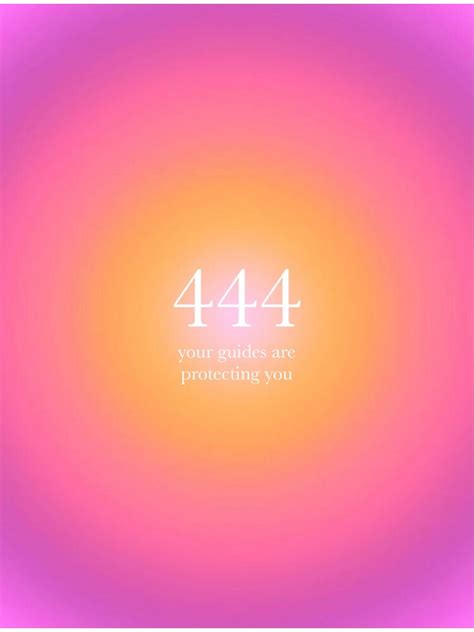 444 Angel Number Aura Print Sticker For Sale By Shopliviyuh444