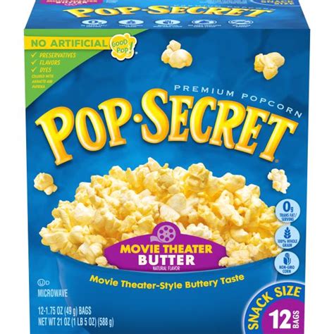 Pop Secret Movie Theater Butter Microwave Popcorn Publix Super Markets