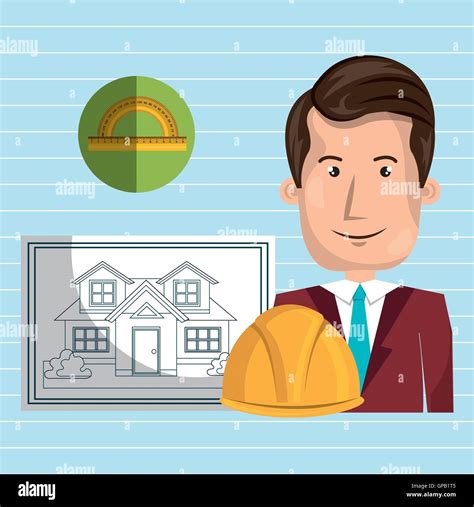Man Architect Tools Stock Vector Image And Art Alamy