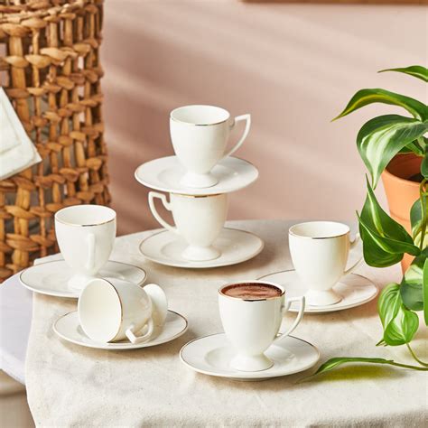 Karaca Porcelain Espresso Turkish Coffee Cup Set For People Piece