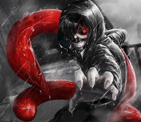 Anime, tokyo ghoul, ken kaneki, mask, red eyes, upside down. Kaneki Ken Tokyo ghoul Anime Poster