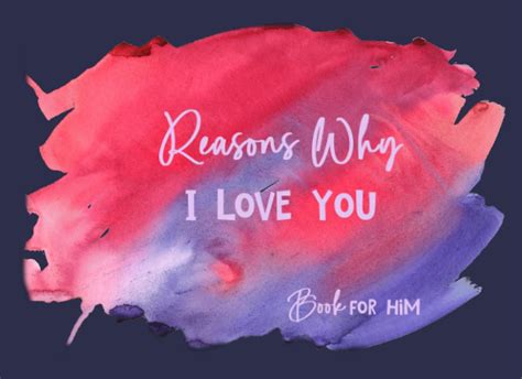Reasons Why I Love You Book For Him 30 Reasons Why I Love You Book Diy Fill In The Blank Book