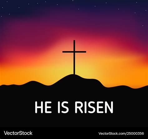Christian Religious Design For Easter Celebration Vector Image