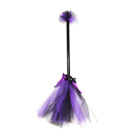 Halloween Witch Broom Masquerade Show Plastic Witch Broomstick Cosplay