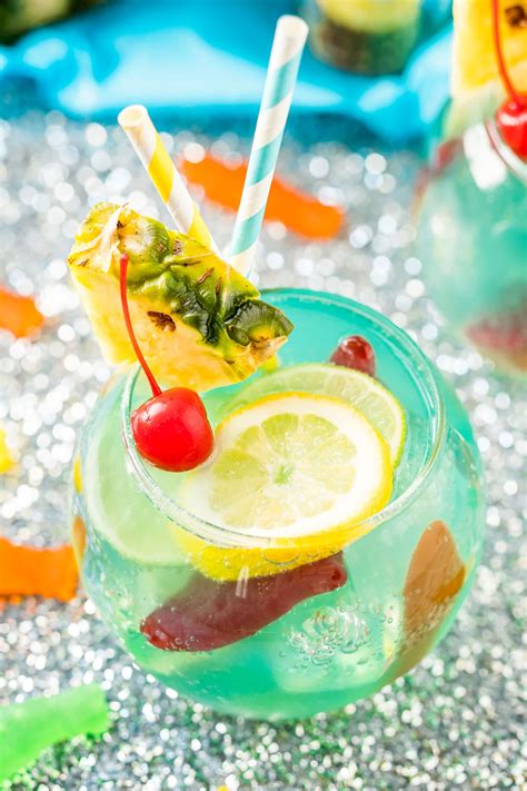 Fish Bowl Drink Party Recipe Sugar And Soul Co