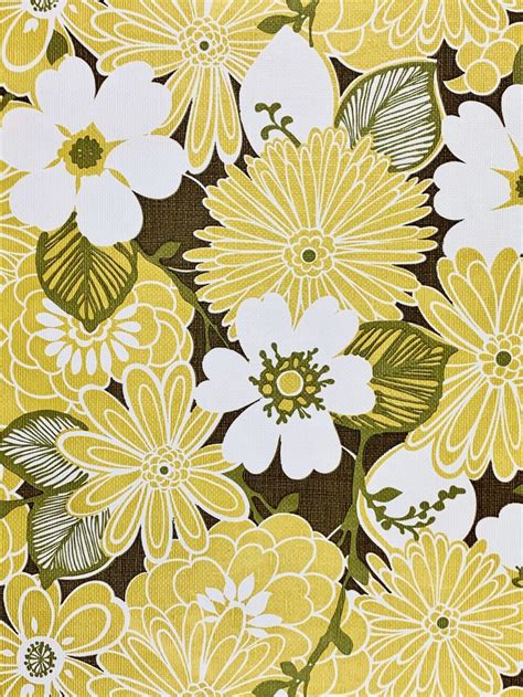 Vintage Wallpapers Online Shop Yellow Floral Wallpaper