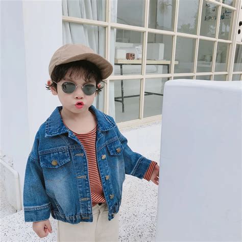 2019 Spring Autumn New Childrens Clothing Baby Girls And Boys Denim