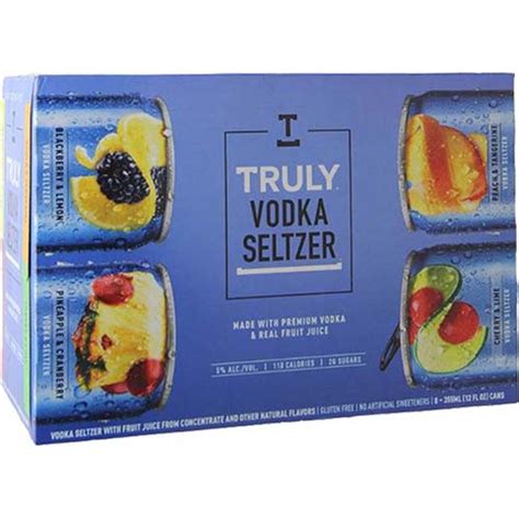 Buy Truly Vodka Seltzer Variety 8pk12oz Can Online City Farms Wine And Spirits